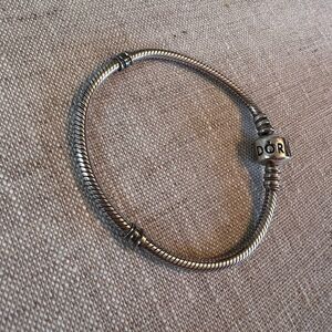 Pandora Moments Barrel Clasp Snake Chain Bracelet